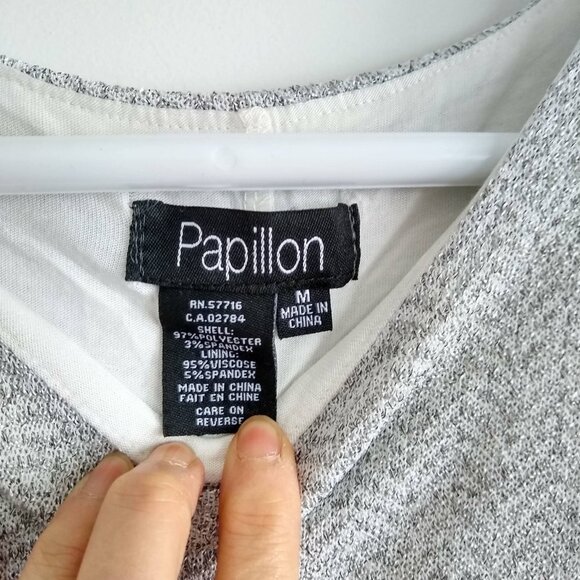 Papillion split hem layered sleeveless dress NWOT - Picture 7 of 10